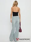 Paltrow Mid Rise Wide Leg Cargo Jeans Faded Blue Wash
