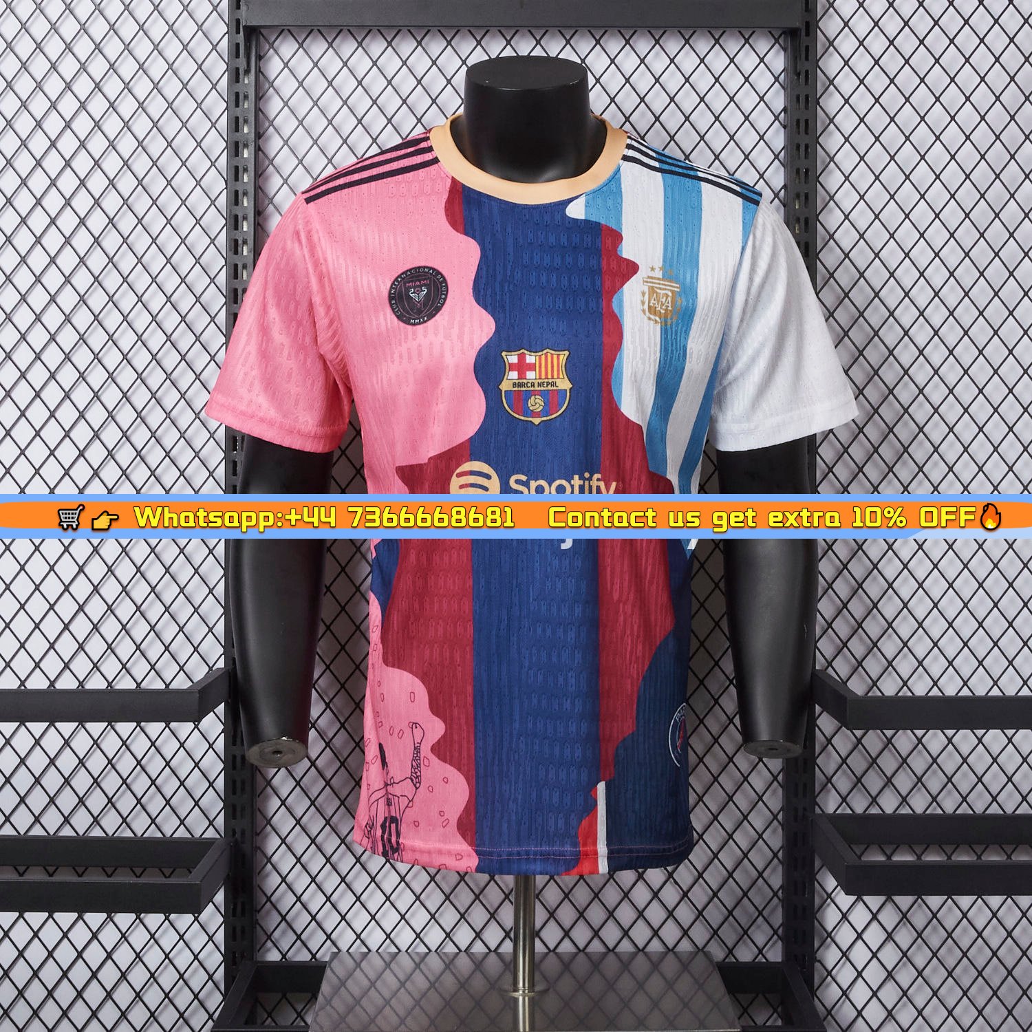Messi Career Commemorative Jersey - Player Version - Argentina B.A.R.S.A INT M.A.M Paris Saint-Germain PSG