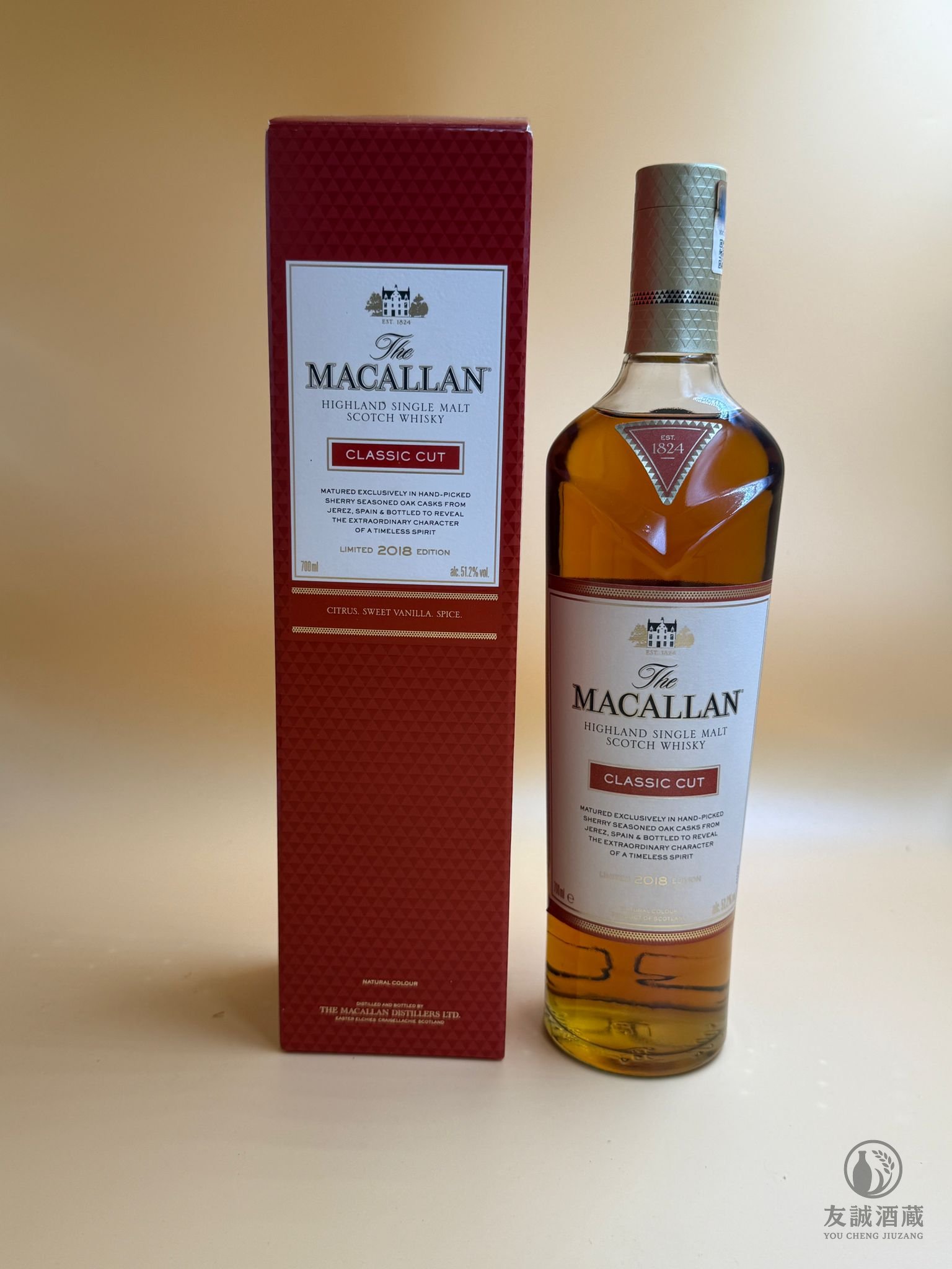 【0119】麥卡倫 Classic Cut 2018｜限量年度版｜完美全品｜收藏價 $1,300 友誠酒藏