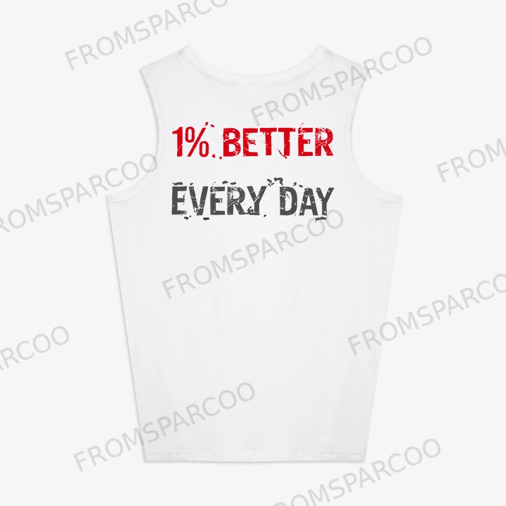 1% Better Every Day Printed Women's Vest