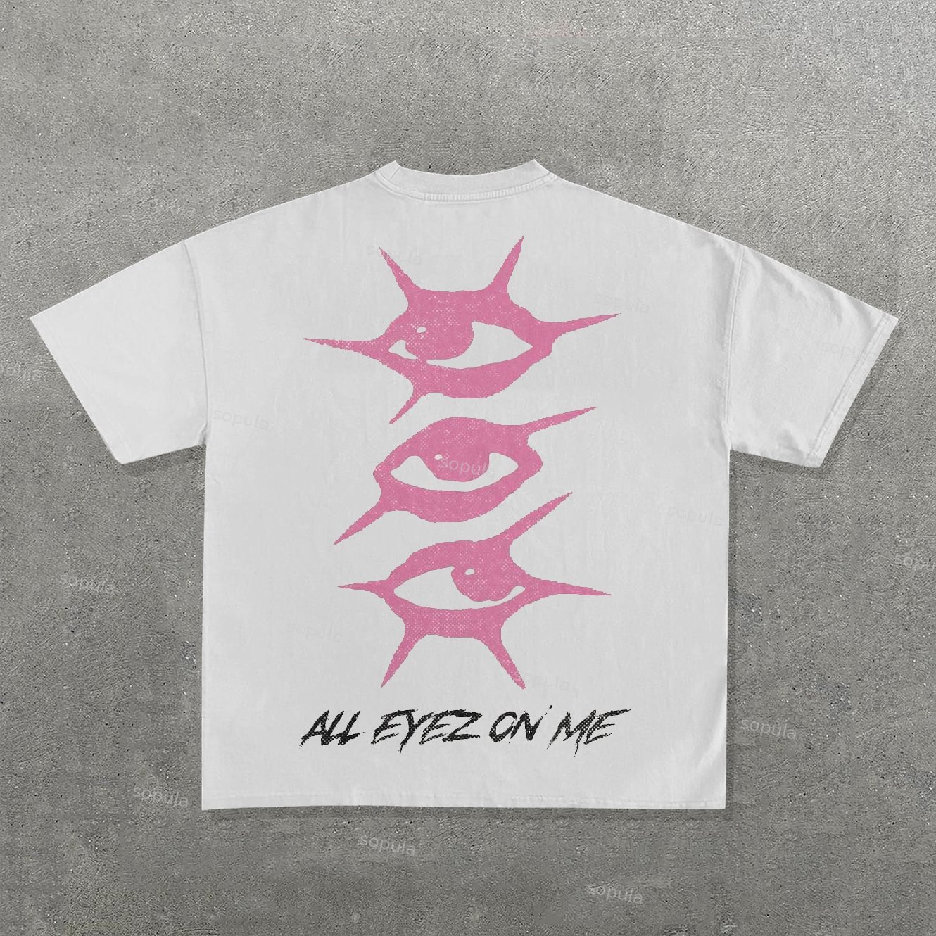 Sopula Vintage All Eyes On Me Graphic Cotton Short Sleeve T-Shirt