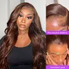 Chocolate Brown Glueless Wigs Loose Water Wave Wig