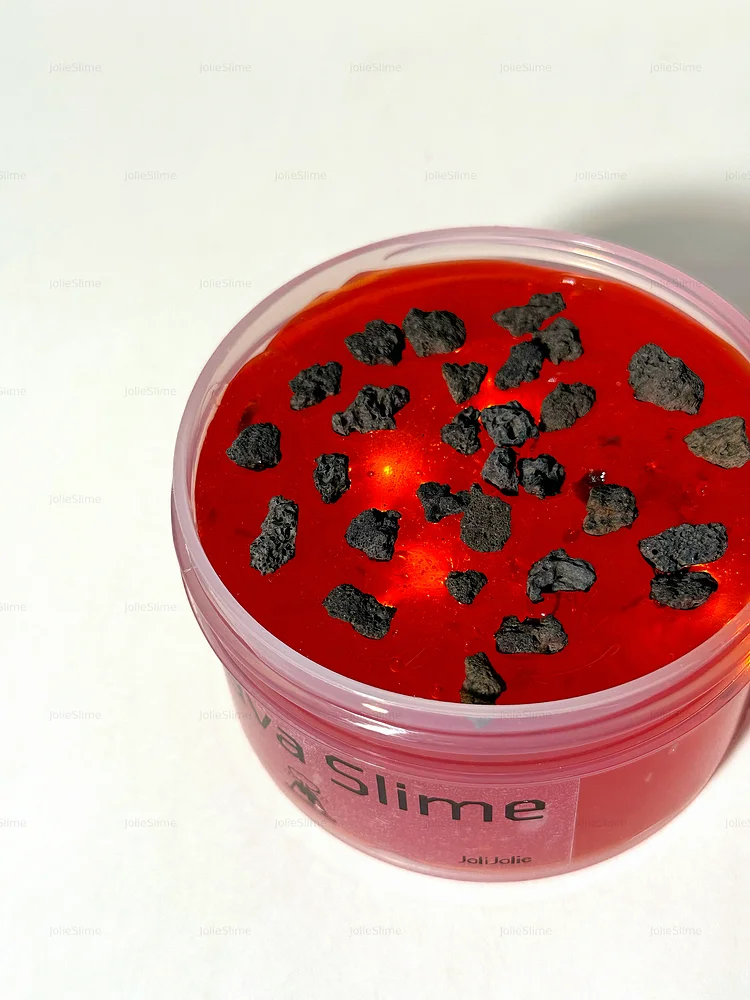AI Lava Slime - Glowing Volcano Slime with LED Lights & Lava