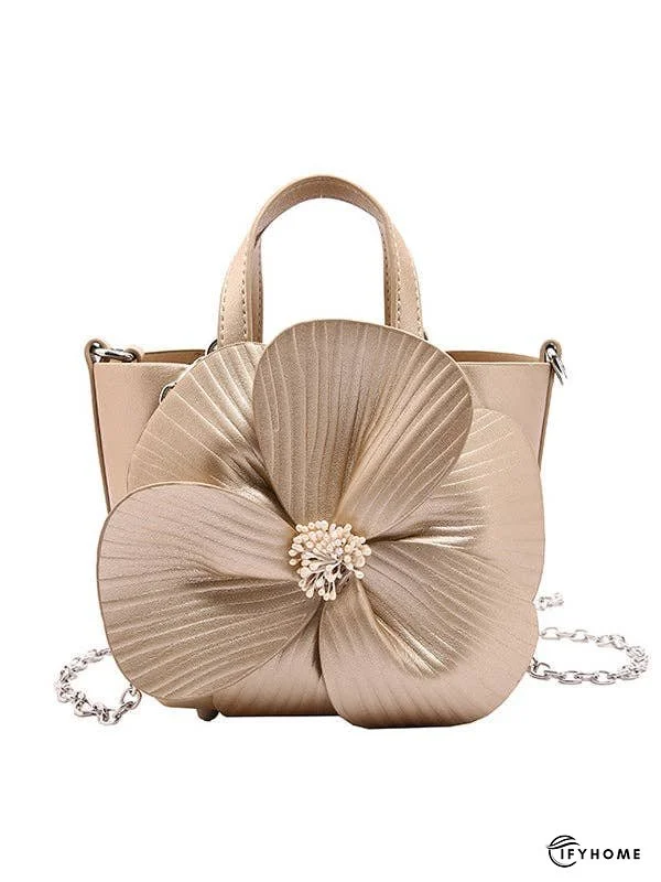 Flower Shape Pleated Split-Joint Bags Crossbody Bags Handbags Tote Bags | IFYHOME