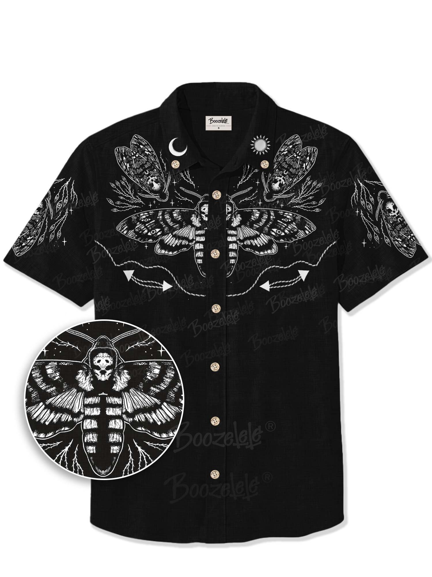 【Mystic Heart X Boozelele】Death Moths  - 100% Cotton Shirt