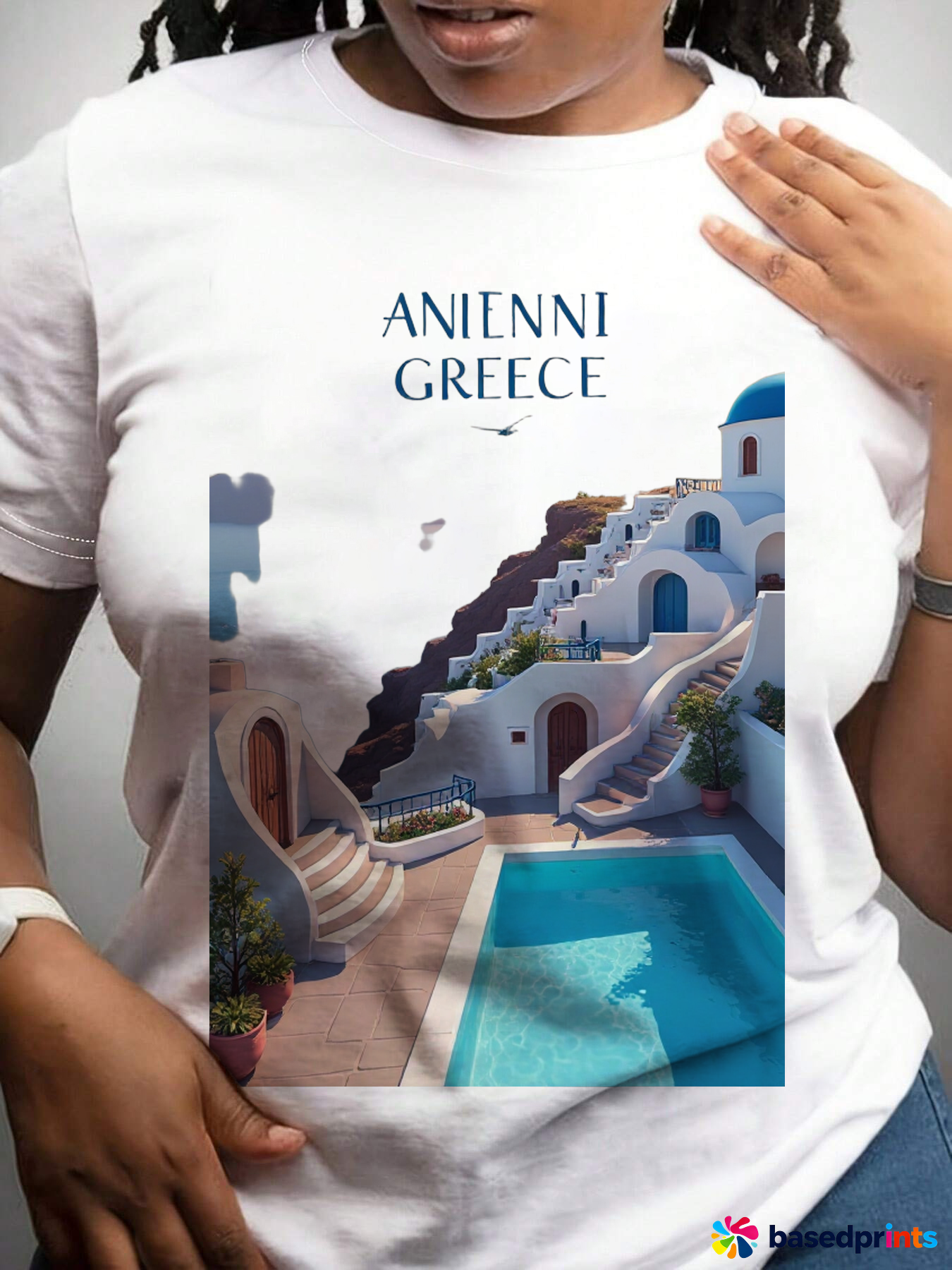 Anienni Greece T-Shirt - Cotton Graphic Tee