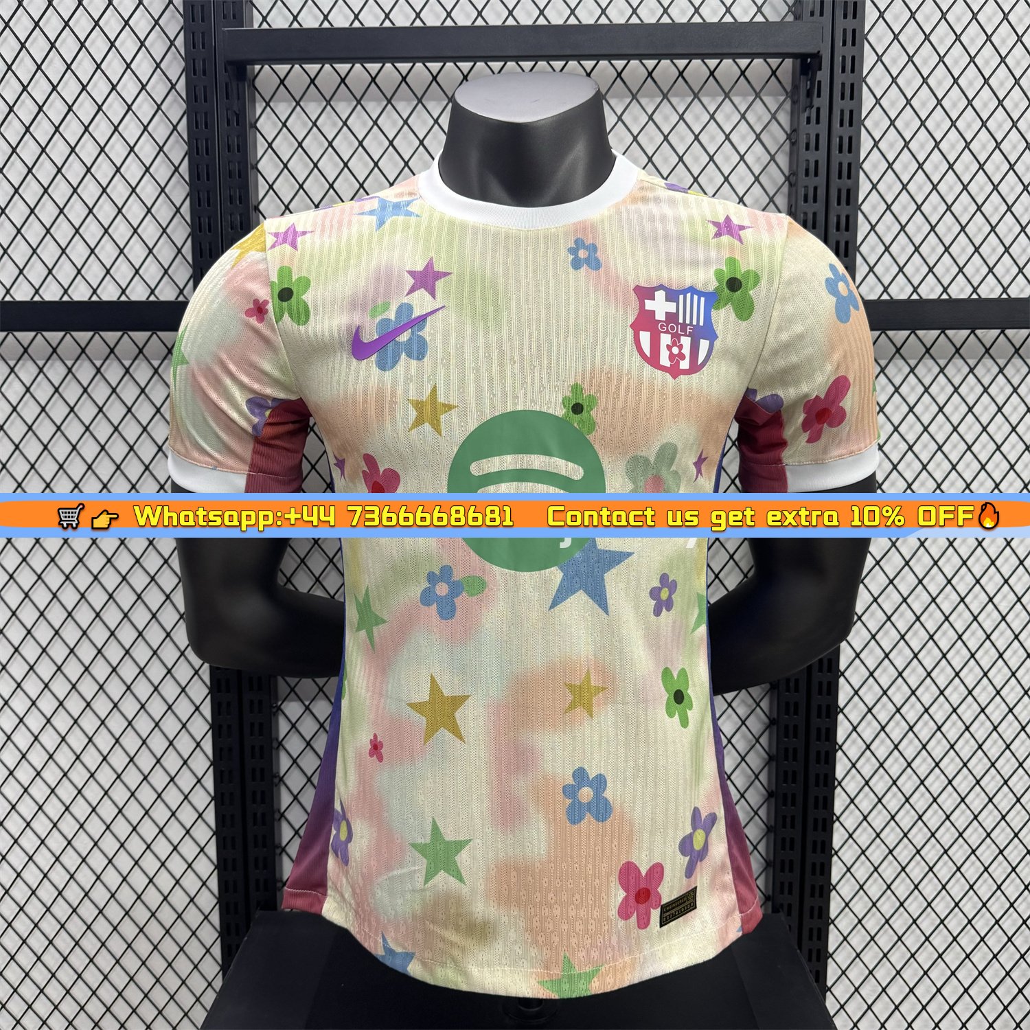 B.A.R.S.A 25-26 Golf Color Petals Special Yellow Jersey - Player Version