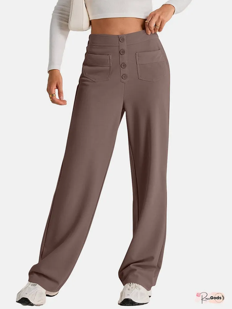 High Waist Wide Leg Pants