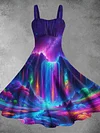 Unisex Colorful Fluorescent Waterfall Abstract Print Design T-Shirt