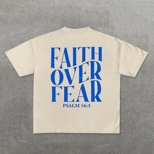 Sopula Faith Over Fear Psalm 56 3 Graphic Cotton T-Shirt