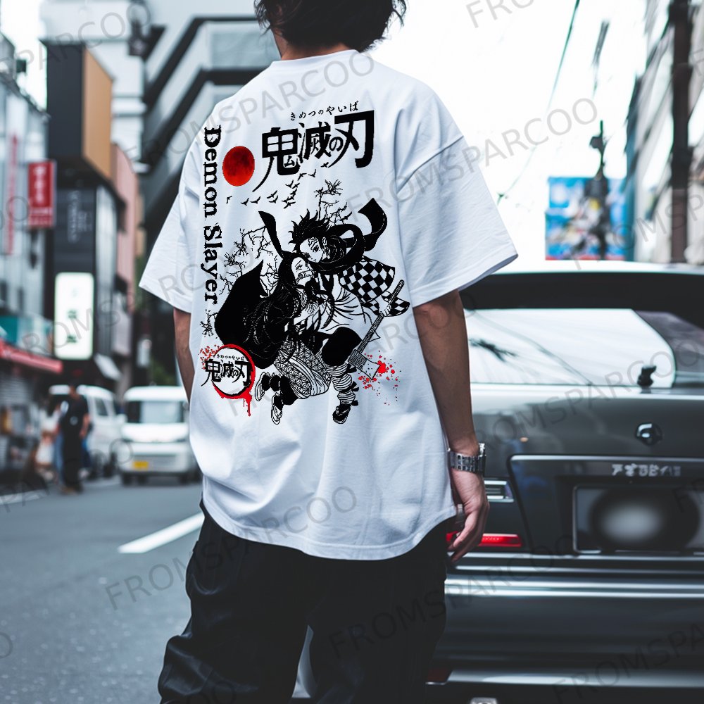 Unisex Anime Print T-Shirt