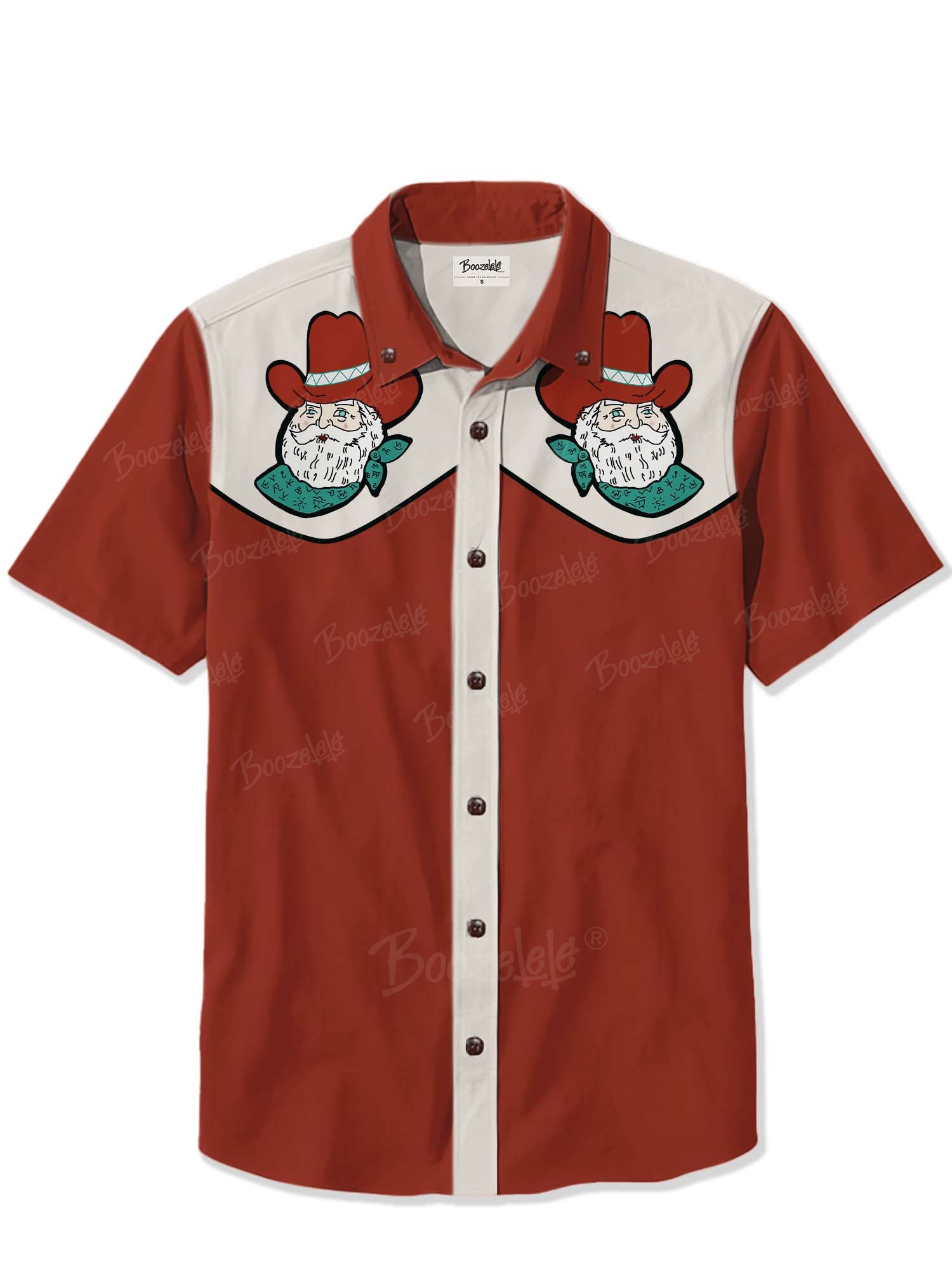 Christmas Santa Cowboy - 100% Cotton Shirt