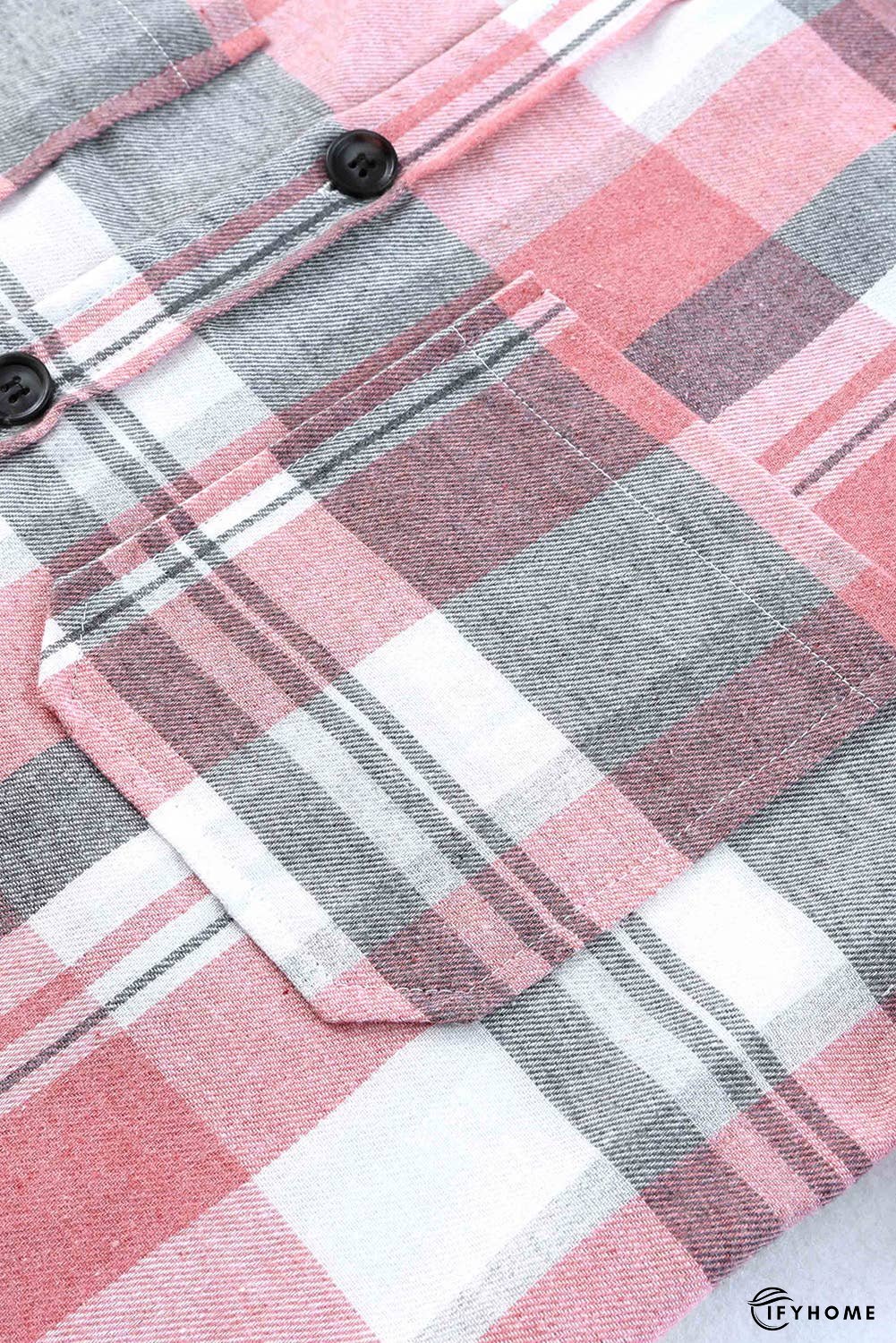 Plaid Button Up Patch Pocket Shirt | IFYHOME
