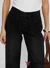 Carianne Low Rise Wide Leg Jeans Washed Black