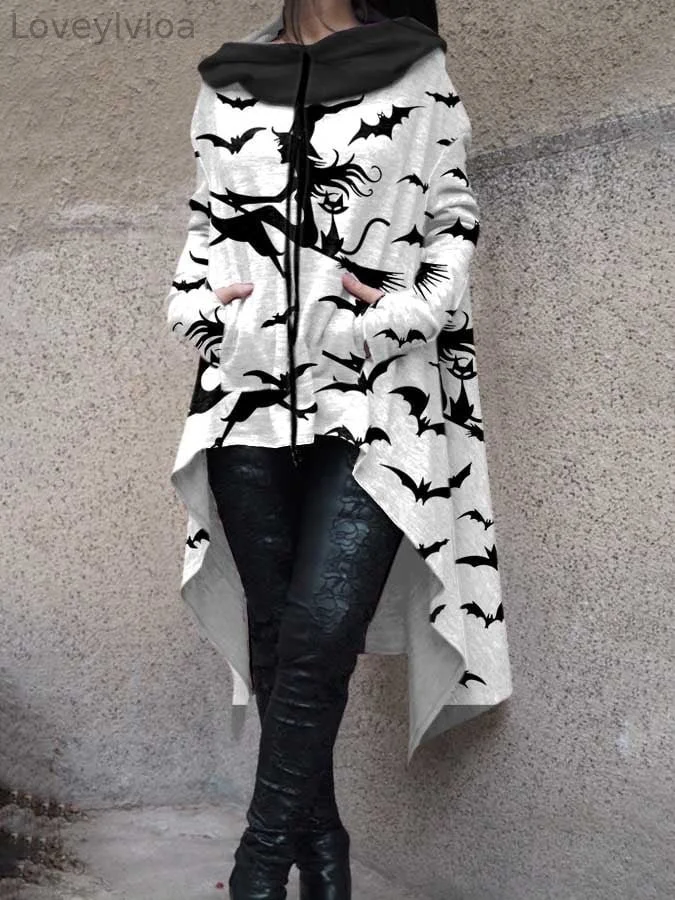 Halloween Irregular Print Sweatshirt