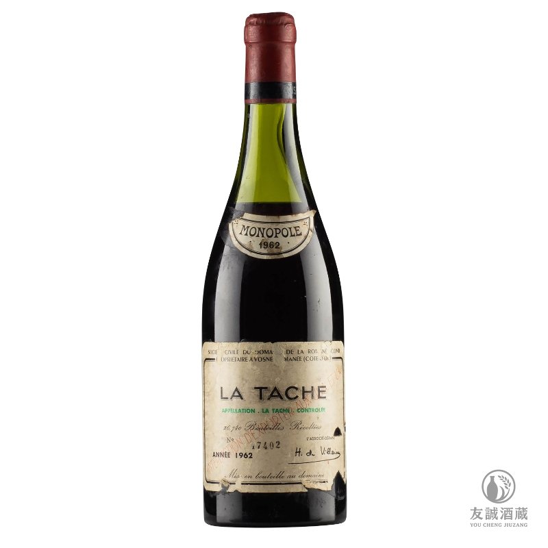 1962年 Roman&eacute;e-Conti La T&acirc;che 拉塔希特級園紅酒 友誠酒藏