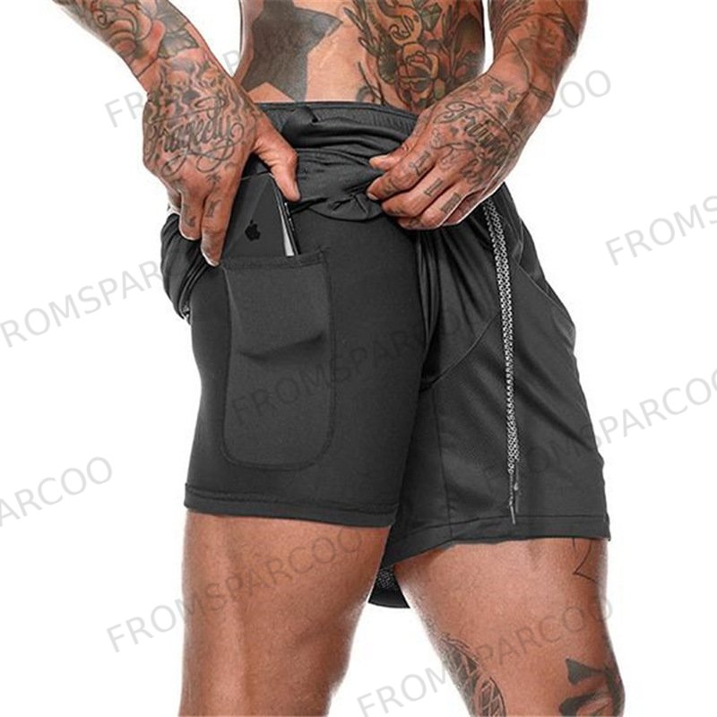 Men's Gym and Running Fitness Shorts