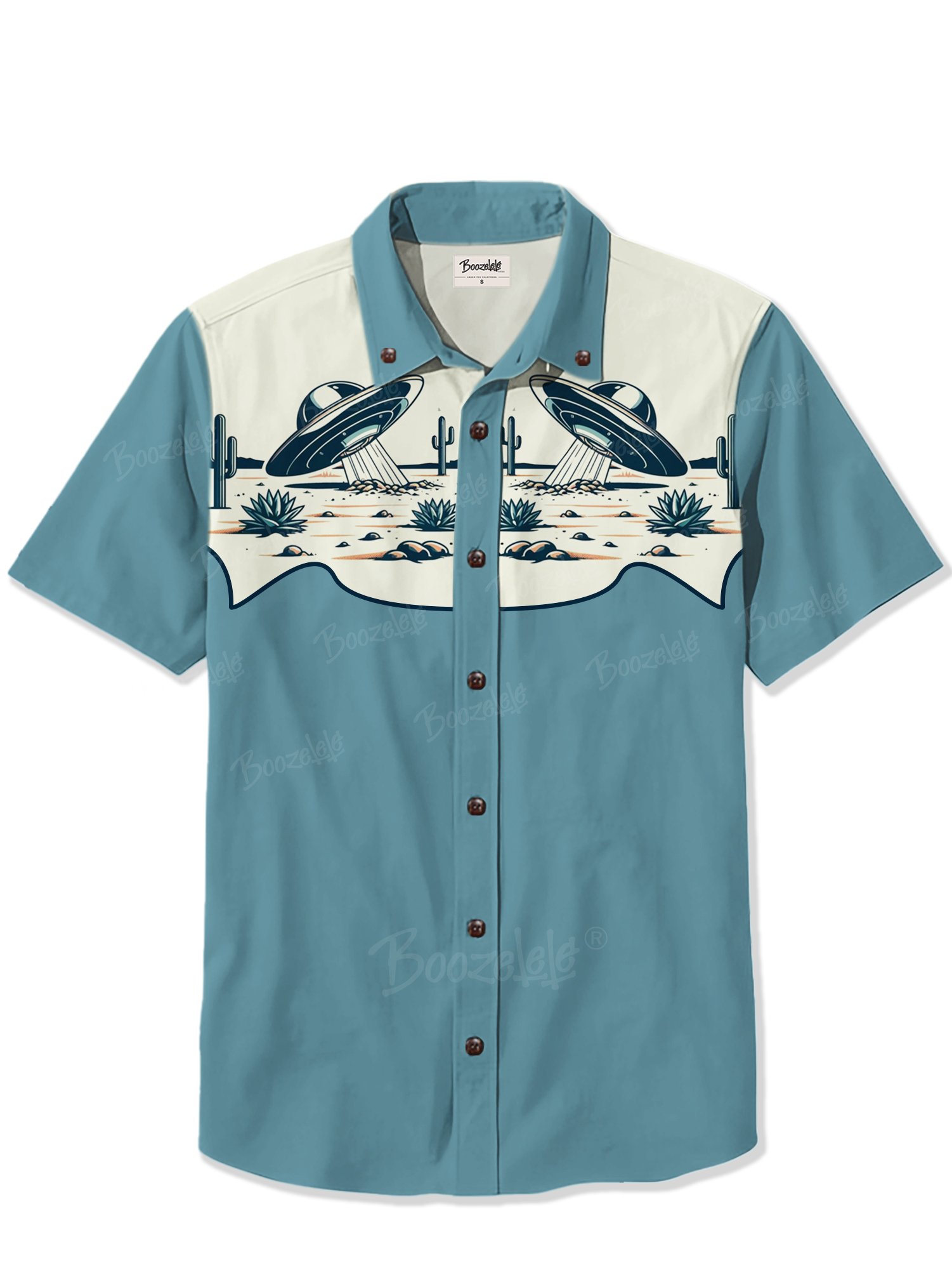 Western Spaceship Cactus - 100% Cotton Shirt
