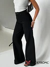 Goldie High Rise Wide Leg Jeans Black Petite