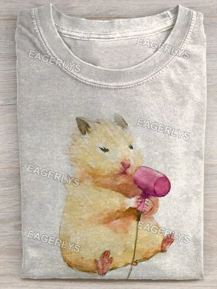 Eagerlys Hamster Hair Dryer T-shirt Eagerlys