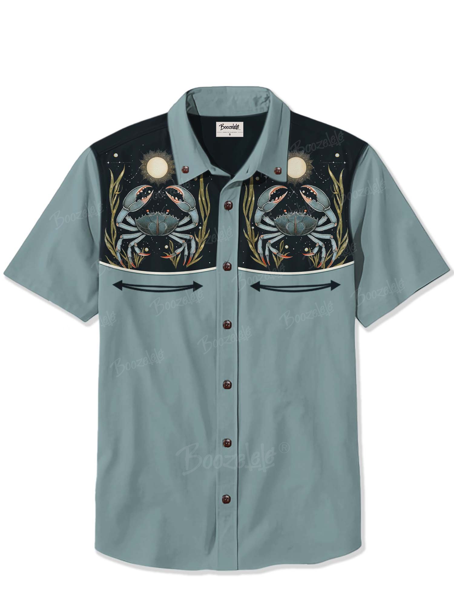 Water Plants And Crabs - 100% Cotton Shirt