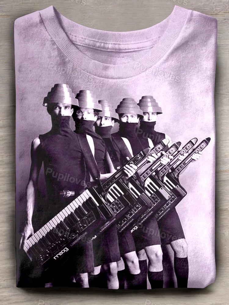 Pupiloves Pupiloves Devo Band Art Print T-shirt