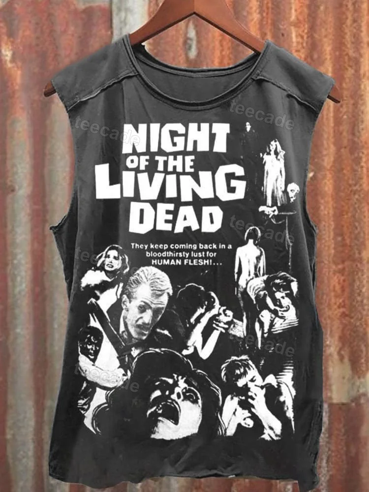 Teecade Teecade Unisex Horror-1 Print Casual Tank Top