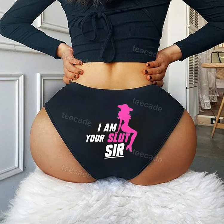 Teecade Teecade I am your slut Sir Printed Sexy Panties