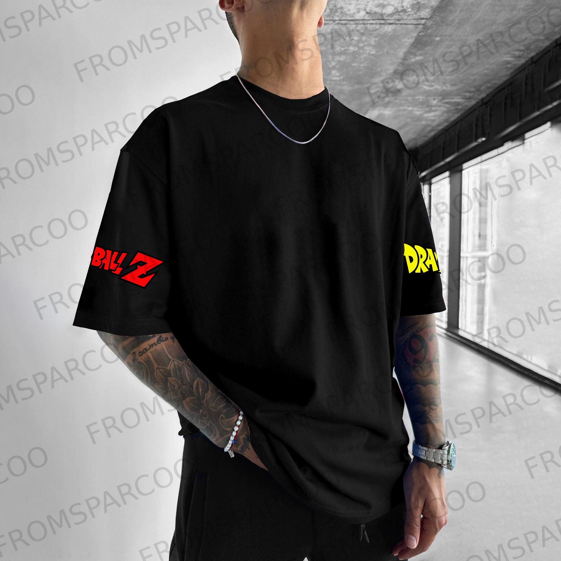 Casual Oversized DB Print T-Shirt