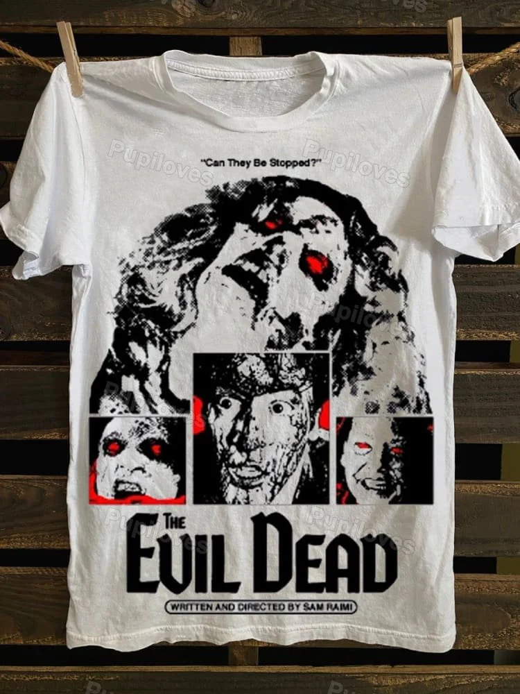 Pupiloves Pupiloves Retro Evil Dead Print Unisex Classic T-shirt