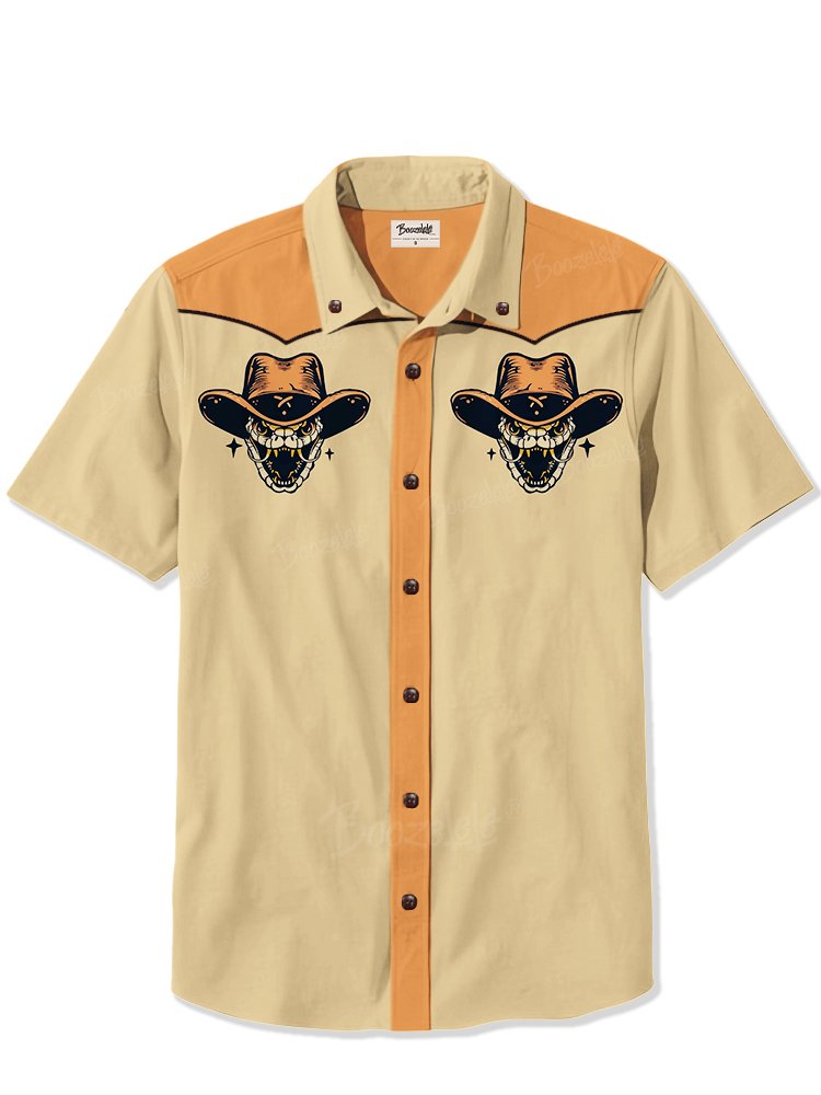 Western Snake Cowboy - 100% Cotton Shirt