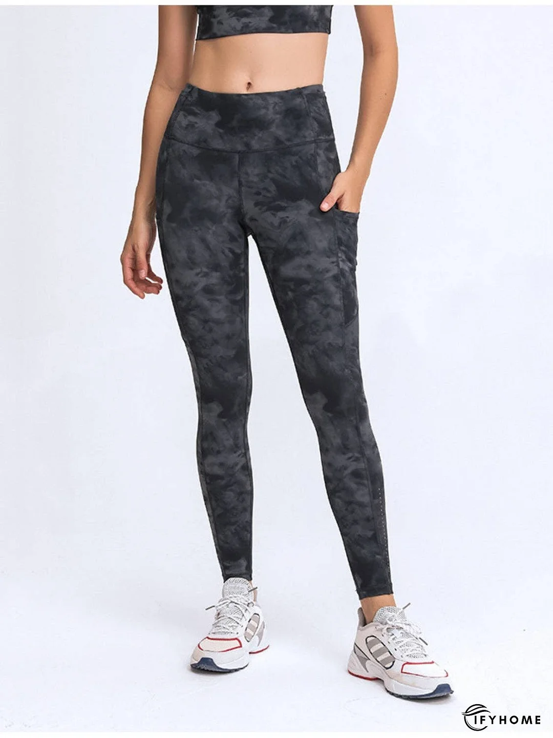 Wide Waistband Leggings with Pockets | IFYHOME
