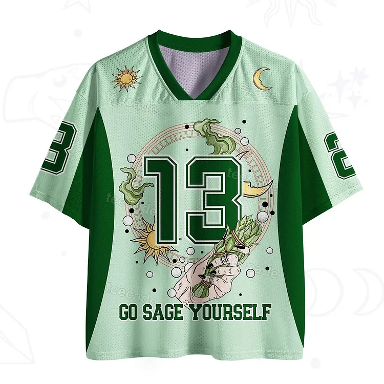 Teecade Teecade Go Sage Yourself Art Print V-neck T-shirt