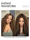 Brown Highlights Funmi Curly Glueless Wig