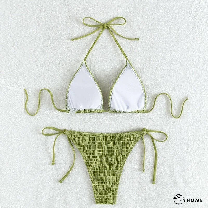 Triangle Cup Bikini With Halter Neck Strap | IFYHOME