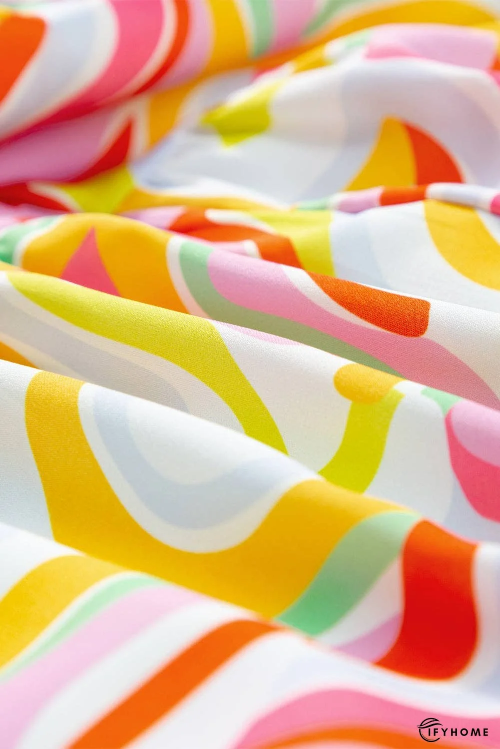 Printed Elastic Waist Skirt | IFYHOME