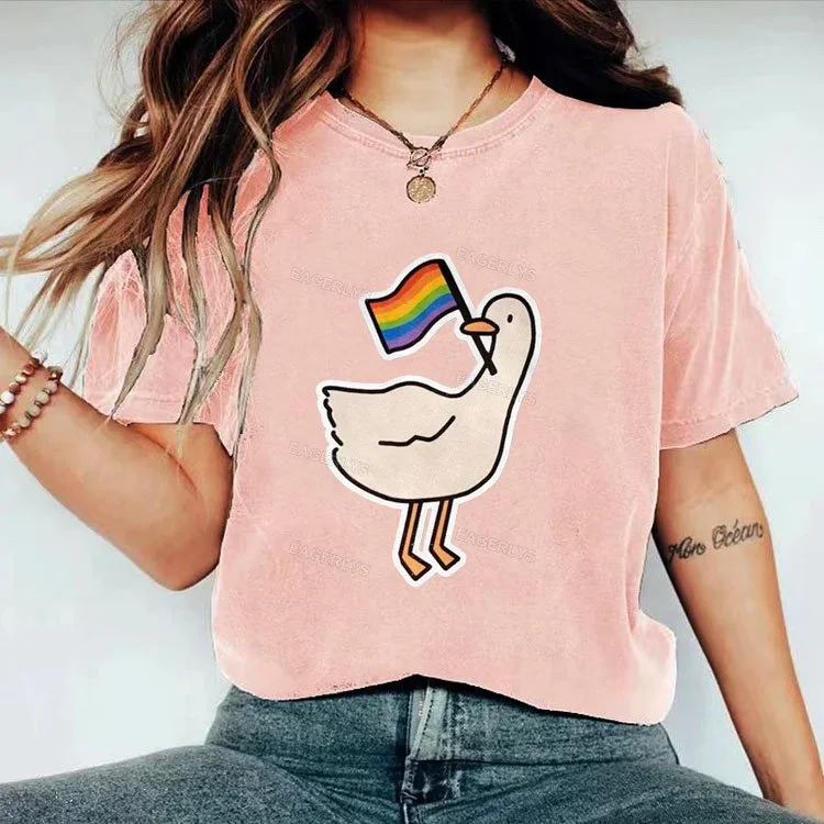 Eagerlys LGBT Casual Print T-Shirt Eagerlys