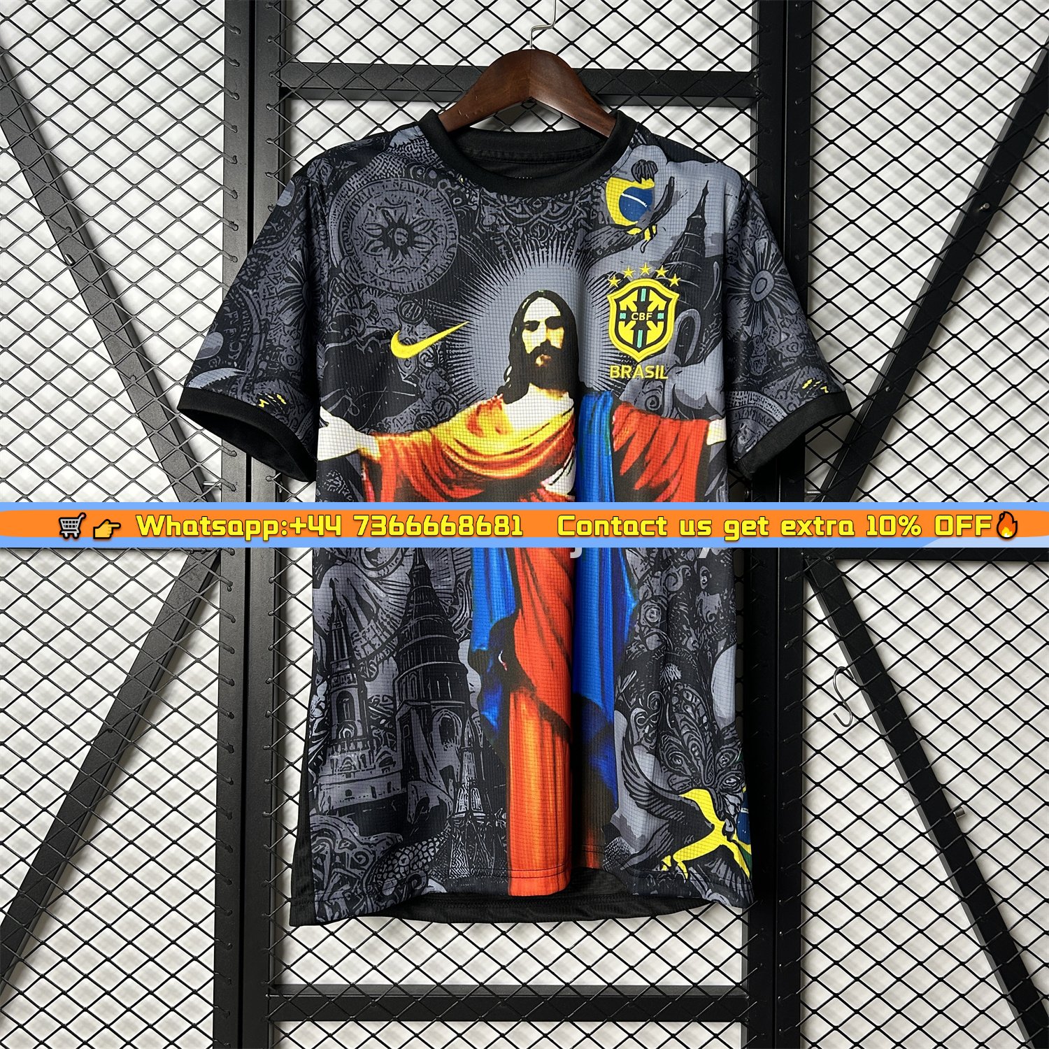 Brazil 25-26 Colorful Jesus Statue Special Jersey - Fans Version