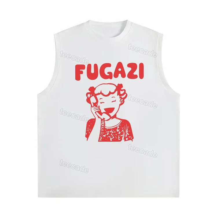 Teecade Teecade Retro Fugazi Unisex Jerseyt Tank Top