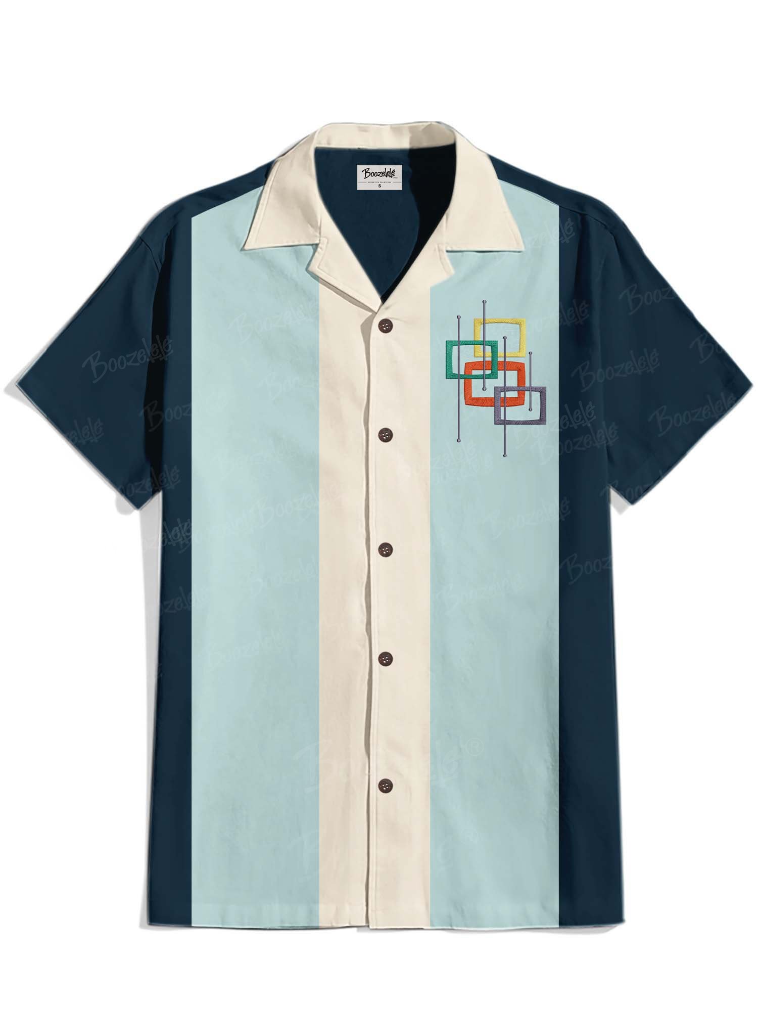 1950&lsquo;S Vintage Atomic - 100% Cotton Cuban Collar Shirt