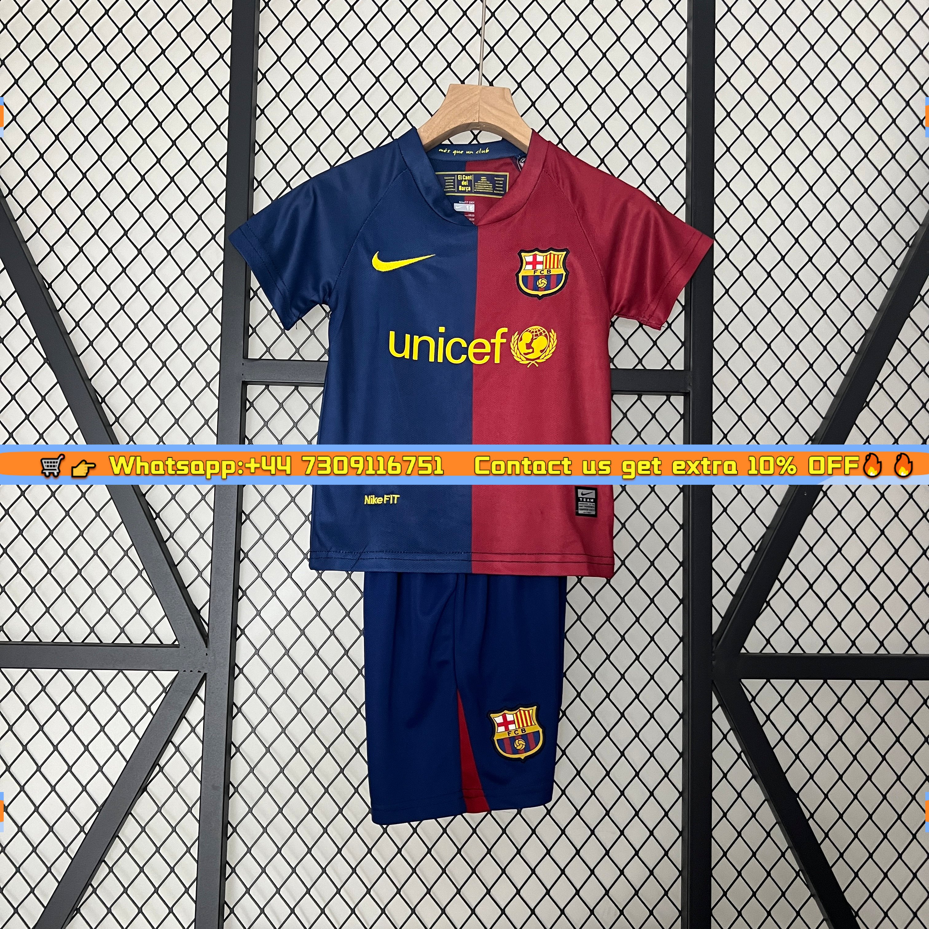 Retro B.A.R.S.A 2008-09 Home Stadium Kids Kit