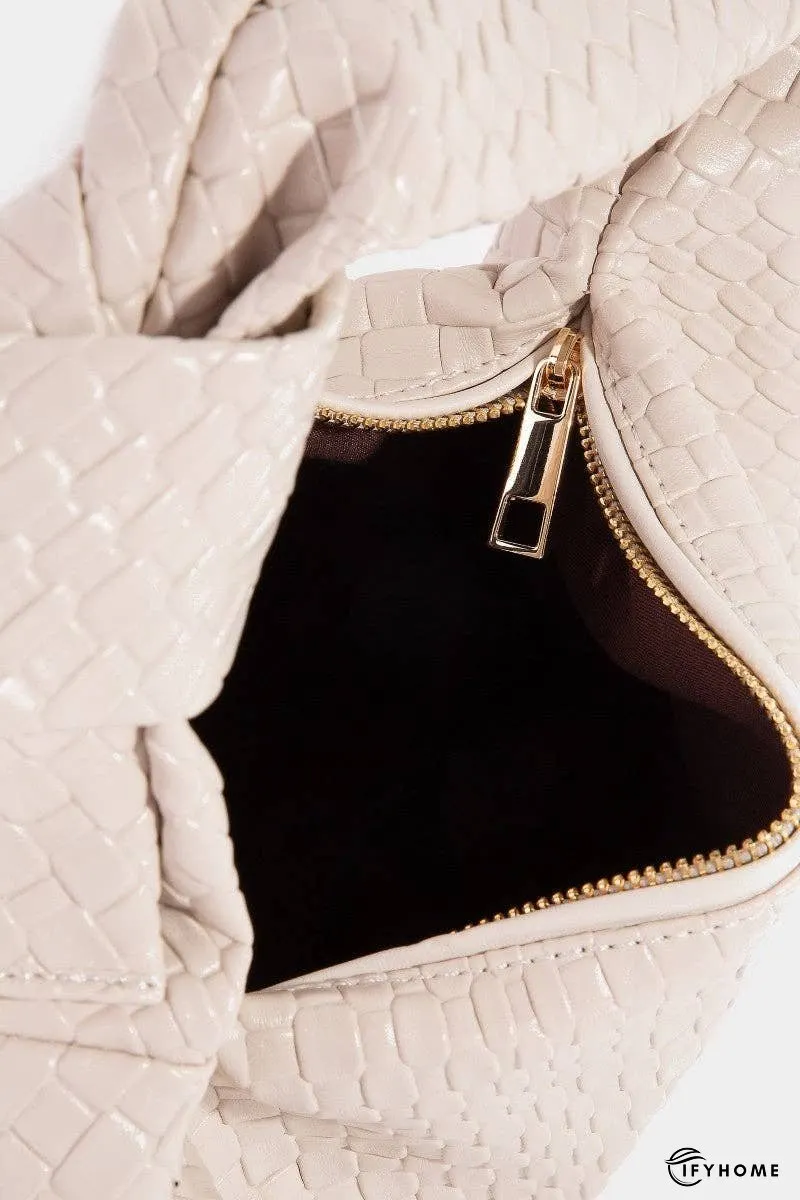 Fame Weave Pattern Knotted Handle Handbag | IFYHOME