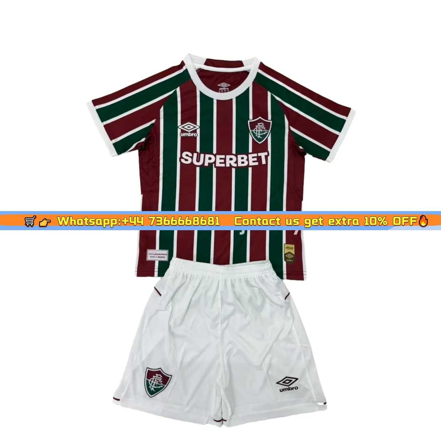 Fluminense 25-26 Home Men's Adult Jersey Set - Fans Version