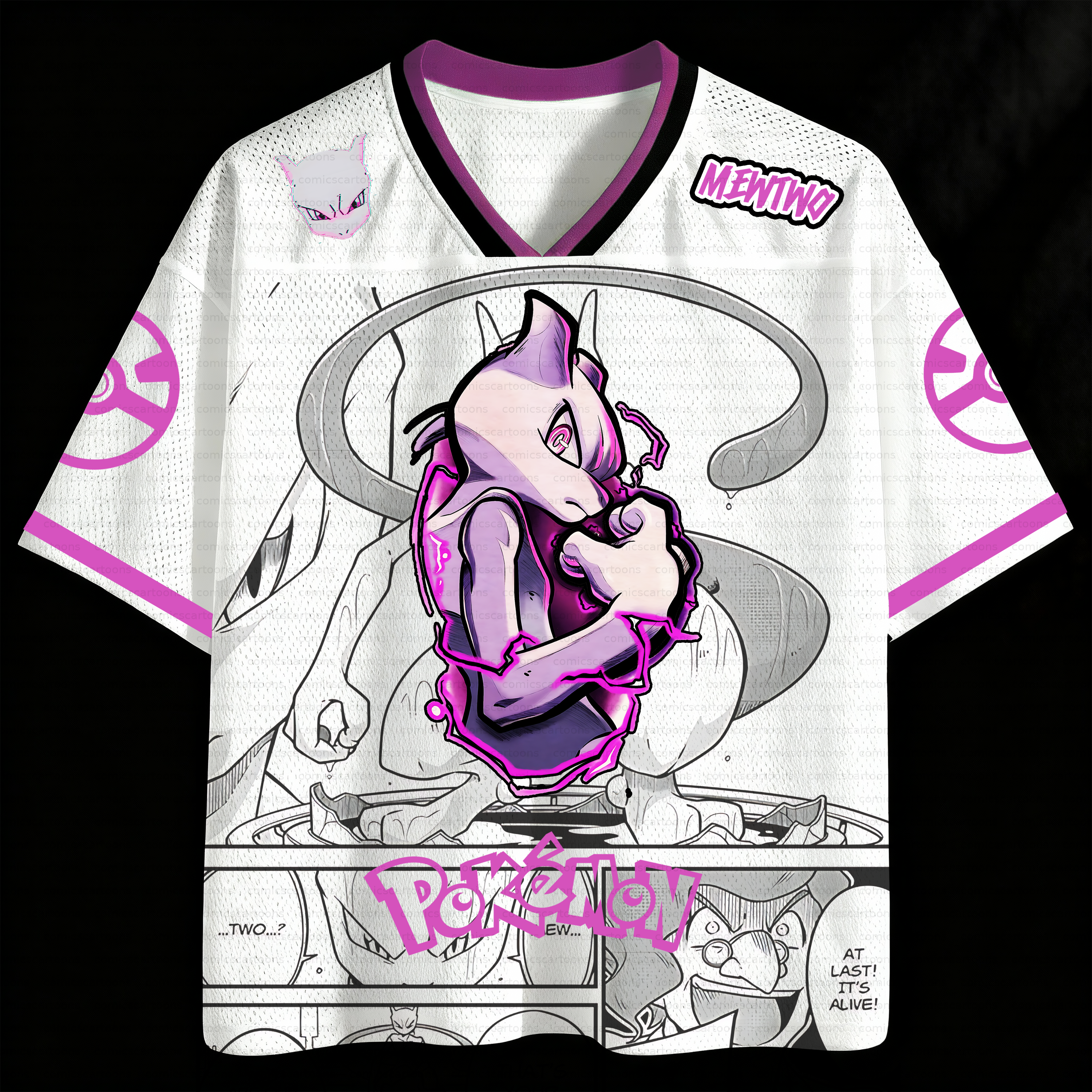 Unisex Anime Retro Mesh Sports Jersey T-Shirt