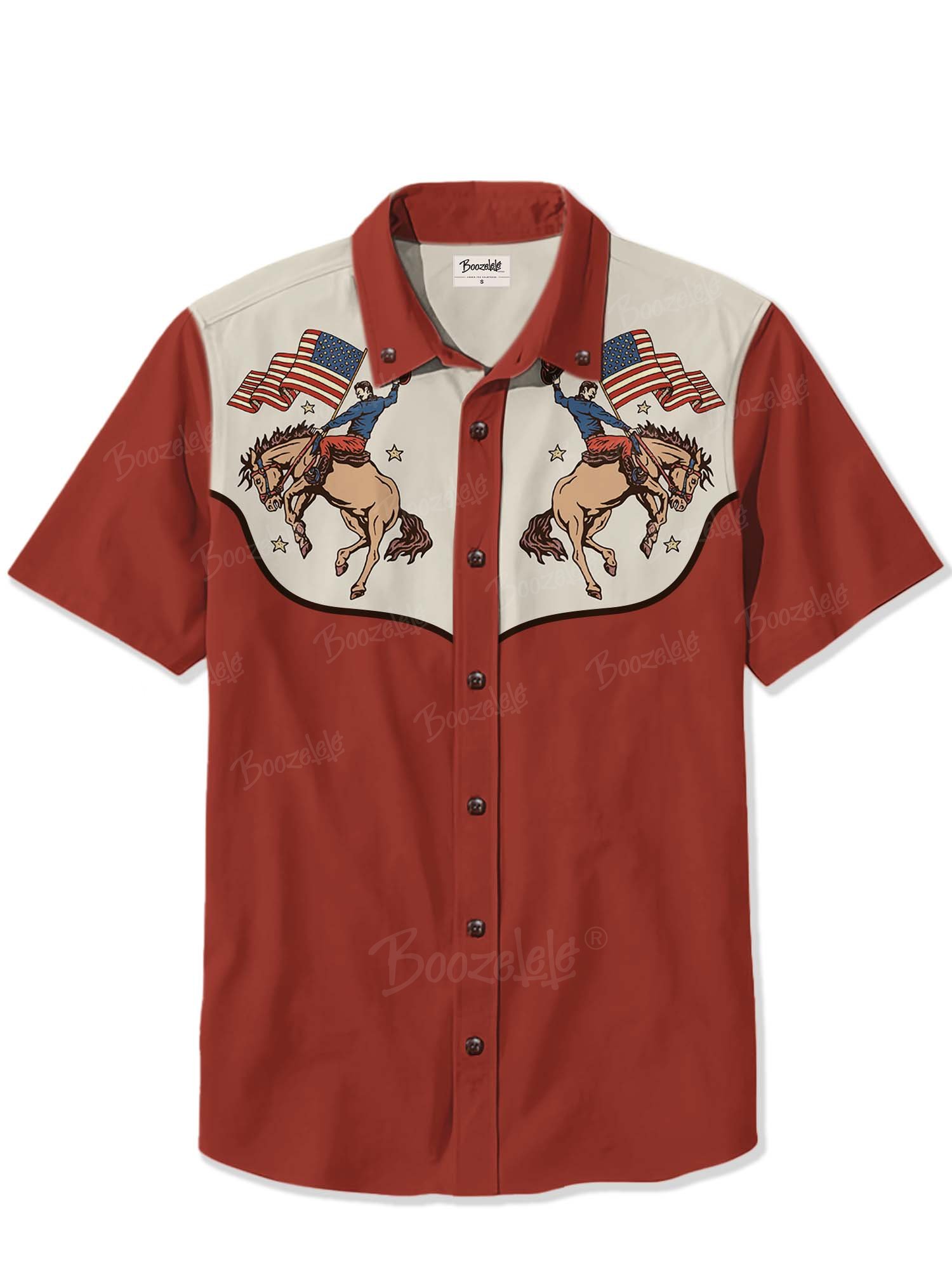 Cowboys With Flags. - 100% Cotton Shirt
