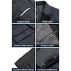 MAGE MALE Men's 2 Piece Suit One Button Slim Fit Formal Wedding Prom Tuxedo Suits Blazer Pants with Bow Tie Set Small Black-peak Lapel-1 amazon James Yang