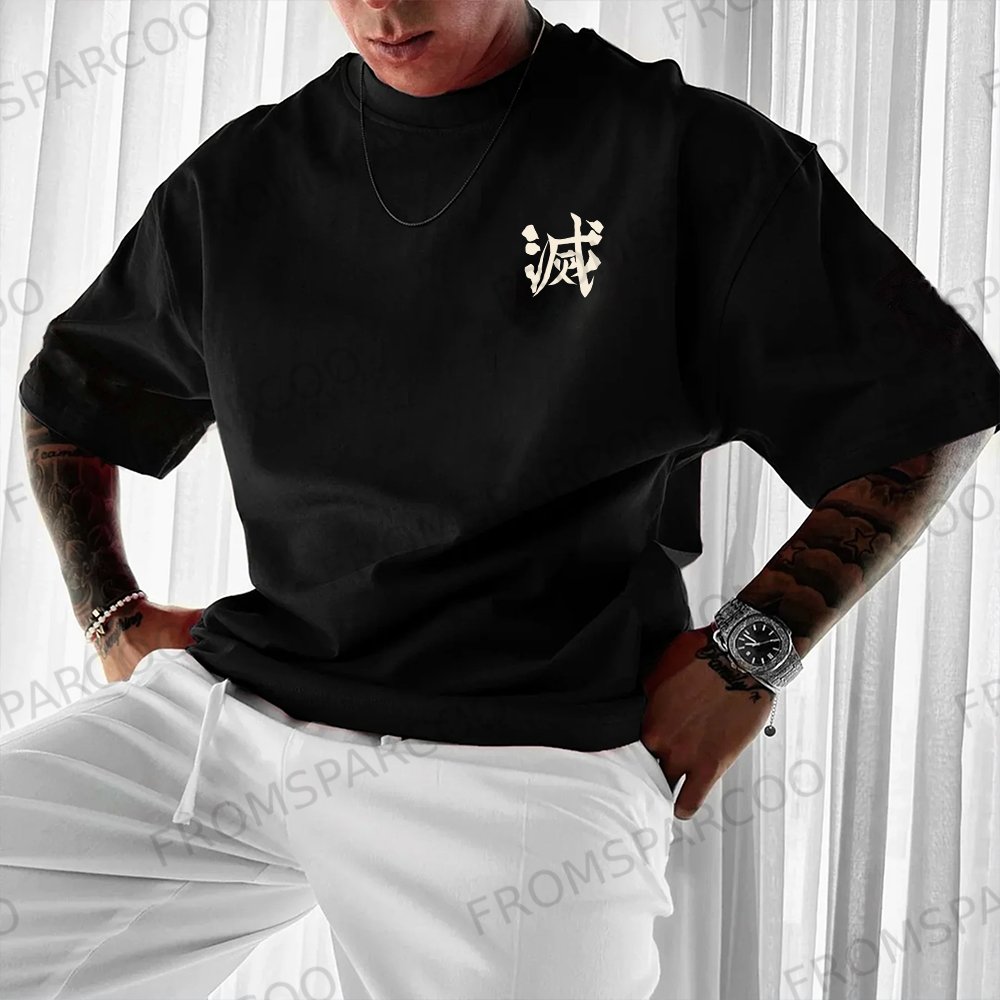 Unisex Casual Anime Printed T-Shirt