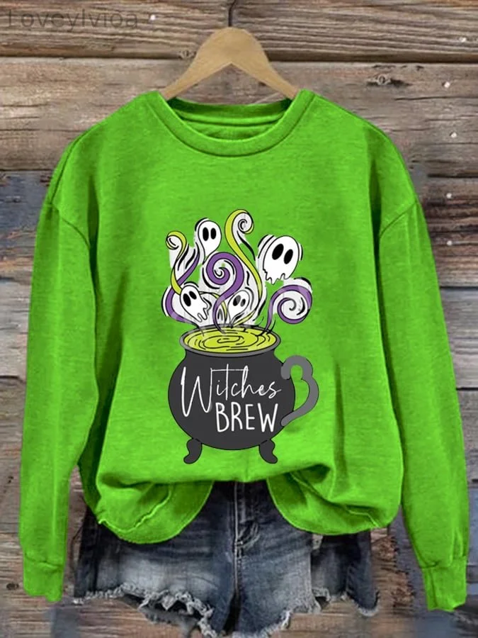 Halloween  Women's Printed Long Sleeve Sweatshirt