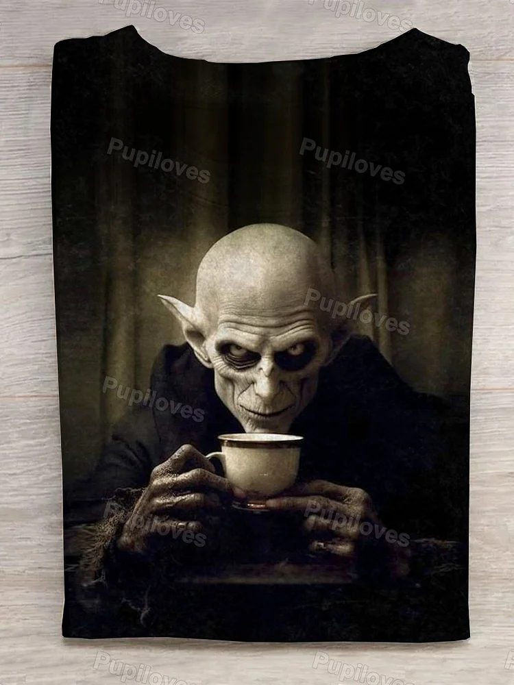 Pupiloves Pupiloves  Old Elf Drinking Tea T-shirt