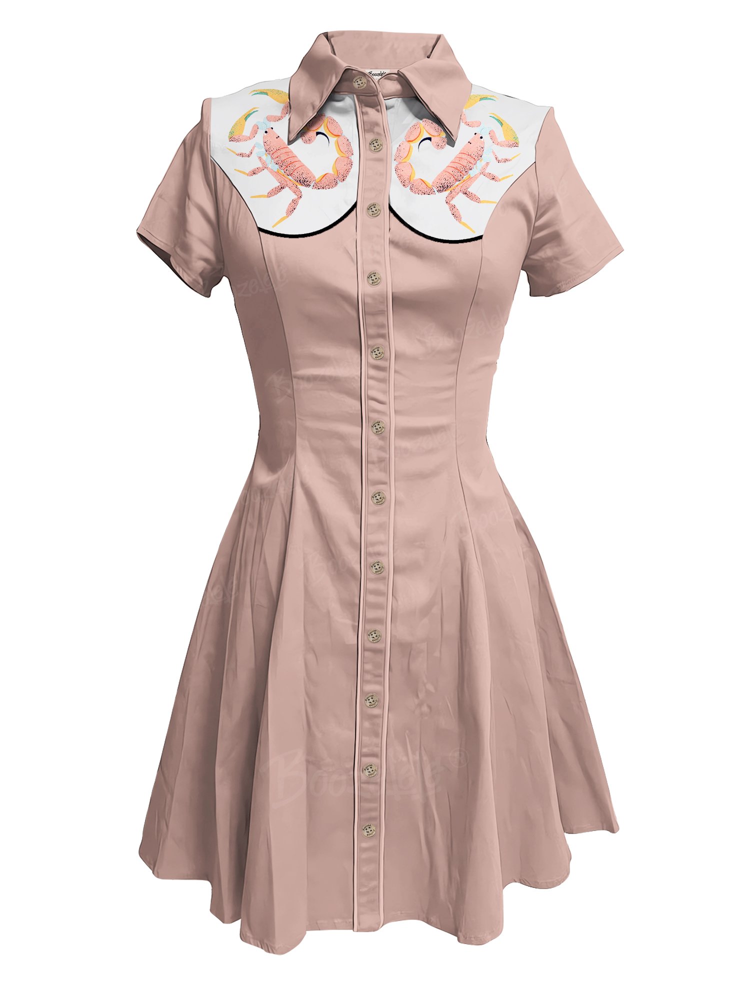 Pink Prawn - 100% Cotton Dress